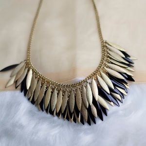 Faux Feather Necklace